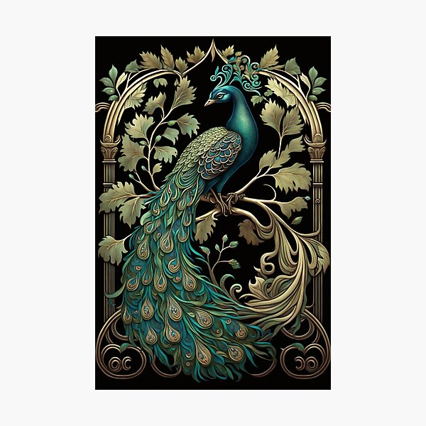 Peacock - Art Nouveau Style