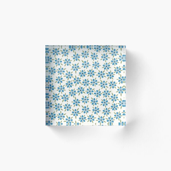 Artikelvorschau, Blumen- und Blatt-Muster - Blau entworfen und verkauft von Calislahn.