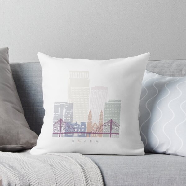Item preview, Omaha skyline poster pastel designed and sold by paulrommer.