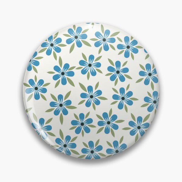 Item preview, Flowers and Leaves Pattern - Blue designed and sold by Calislahn.