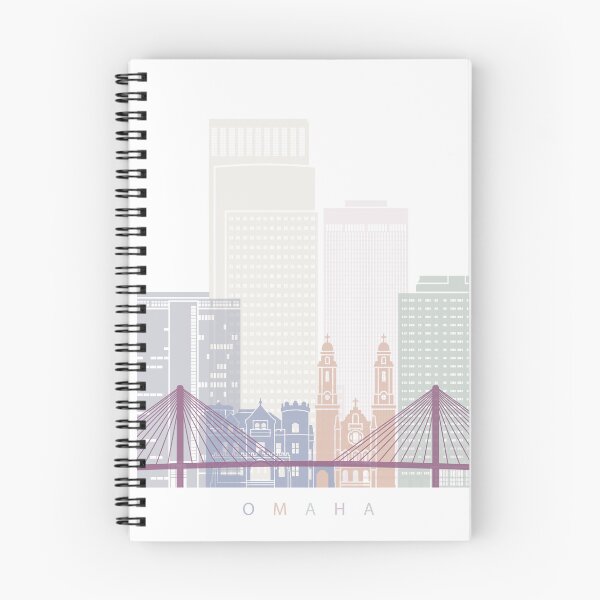 Item preview, Omaha skyline poster pastel designed and sold by paulrommer.