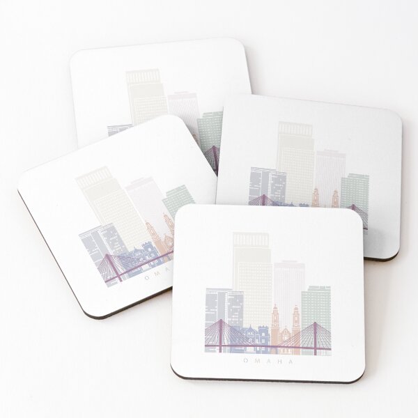 Item preview, Omaha skyline poster pastel designed and sold by paulrommer.