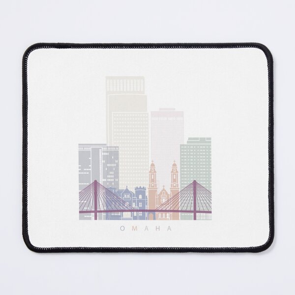 Item preview, Omaha skyline poster pastel designed and sold by paulrommer.