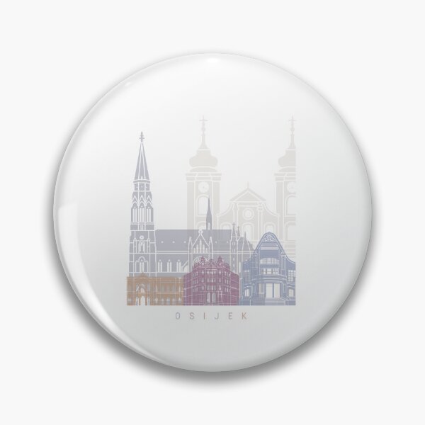 Item preview, Osijek skyline poster pastel designed and sold by paulrommer.