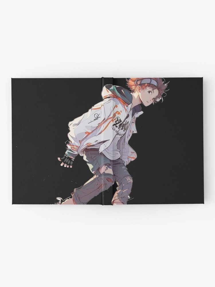 Anime skater boy rolling his skateboard Canvas Print by OtherVisions