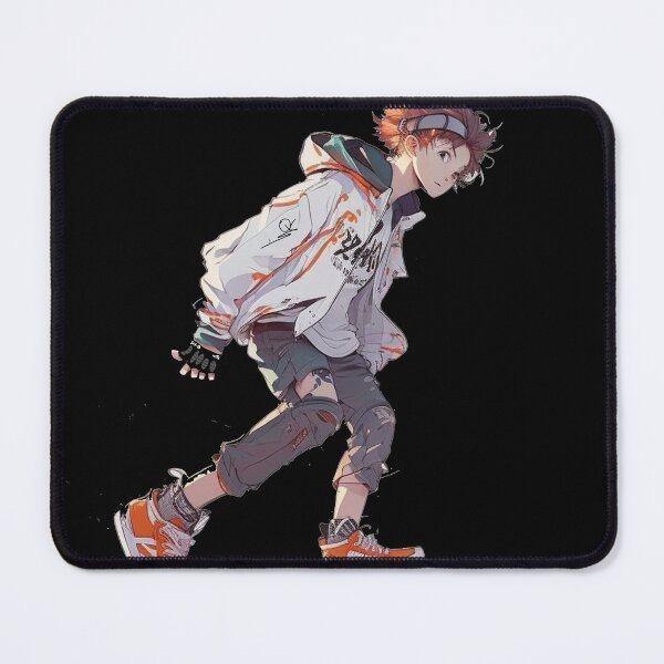 Item preview, Anime skater boy with futuristic style and skateboard designed and sold by OtherVisions.