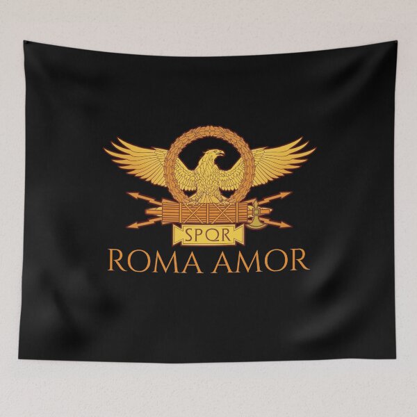 Item preview, Roma Amor - Latin Wordplay - Ancient Roman Legion Eagle SPQR designed and sold by Styrman.