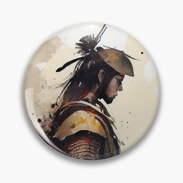 Item preview, Samurai Watercolor in Black and Gold designed and sold by ShadowAndSlate.