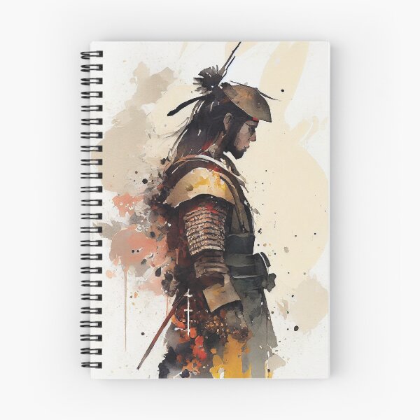 Item preview, Samurai Watercolor in Black and Gold designed and sold by ShadowAndSlate.