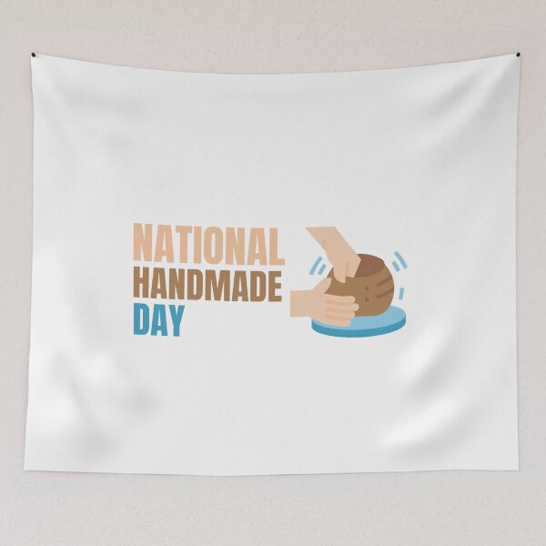 Item preview, national handmade day designed and sold by xkiyal Art.