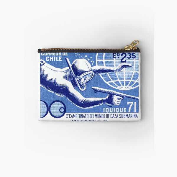 Item preview, 1971 Chile Spearfishing Championship Postage Stamp designed and sold by retrographics.