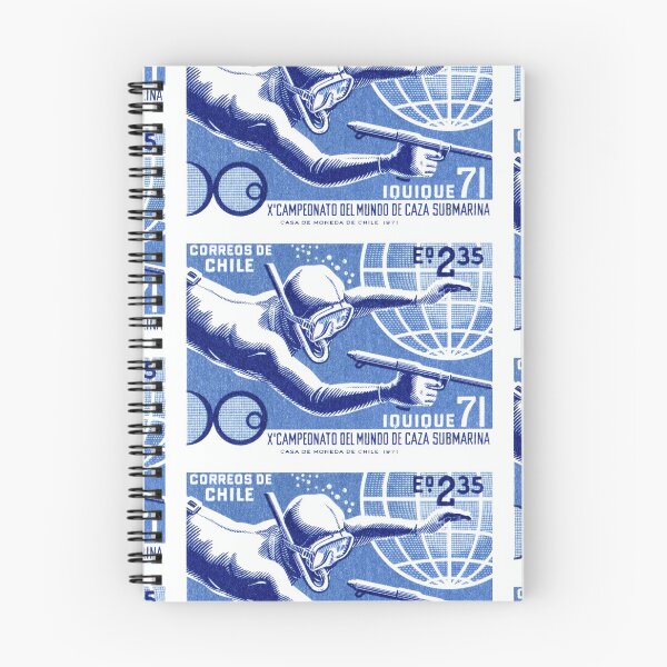 Item preview, 1971 Chile Spearfishing Championship Postage Stamp designed and sold by retrographics.
