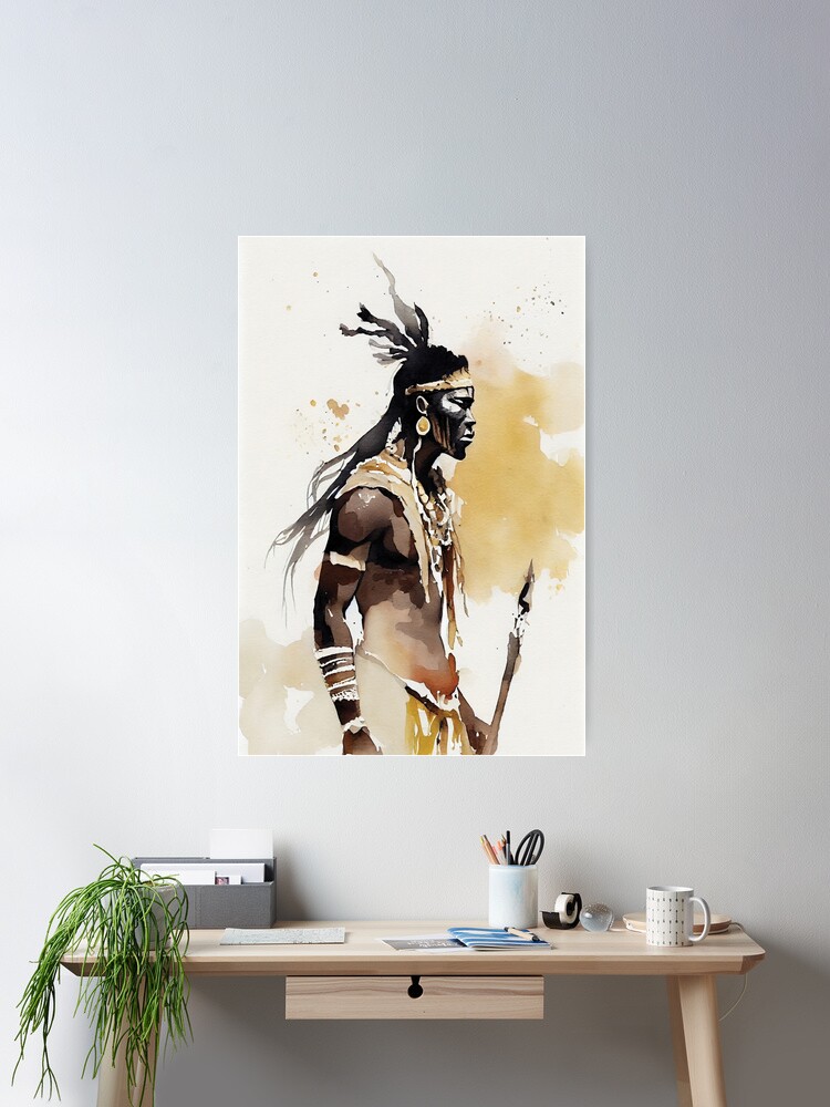 ZULU WARRIOR John Louw 3D アート 当時物 壁掛け 銅板 ZULU WARRIOR John Louw 3D アート 当時物 壁掛け 銅板