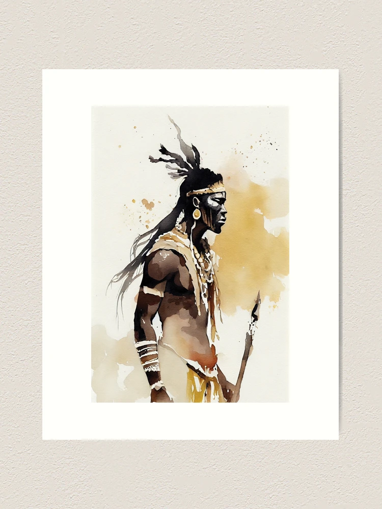 ZULU WARRIOR John Louw 3D アート 当時物 壁掛け 銅板