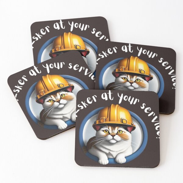 Item preview, Cat with hard hat t-shirt designed and sold by Frozentrust.