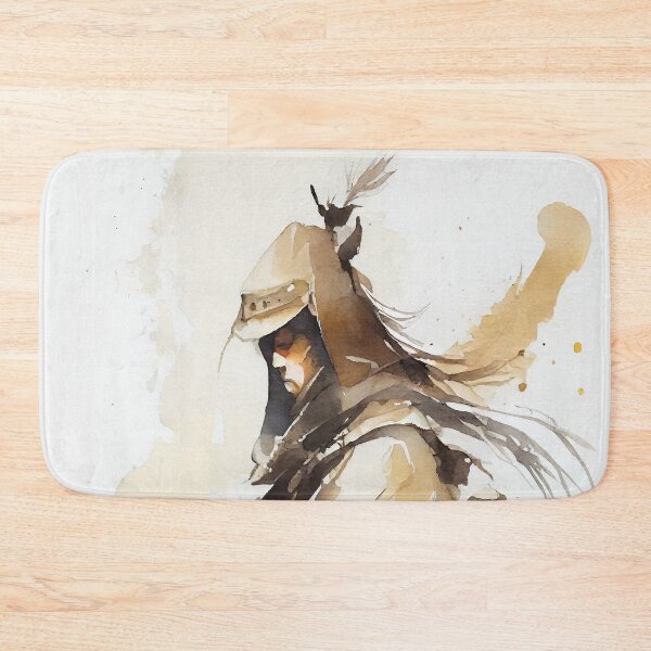Artikelvorschau, Mongolisches Aquarell in Schwarz und Gold entworfen und verkauft von ShadowAndSlate.