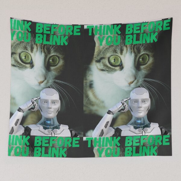 Item preview, Think Before You Blink designed and sold by CannyGoods.