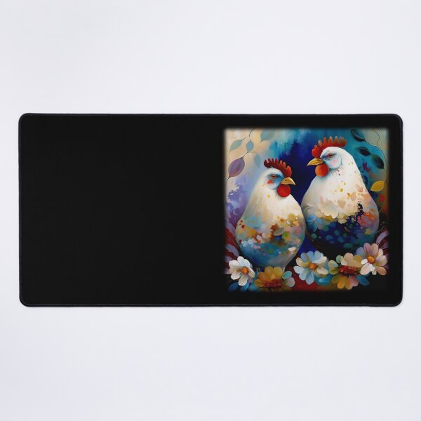 Item preview, Handsome Rooster and Beautiful Hen in their magical garden designed and sold by Orianah.