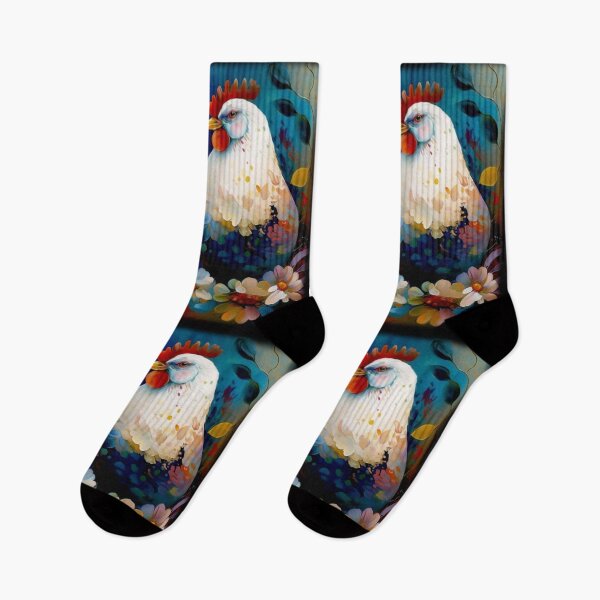 Item preview, Handsome Rooster and Beautiful Hen in their magical garden designed and sold by Orianah.