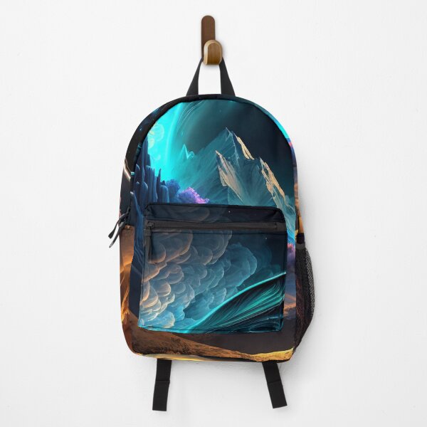 Item preview, Fantasy Landscape Art, Black Hole Peaks designed and sold by Fantasy Masterpiece.