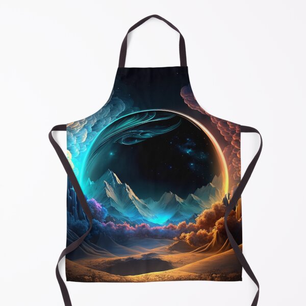 Item preview, Fantasy Landscape Art, Black Hole Peaks designed and sold by Fantasy Masterpiece.