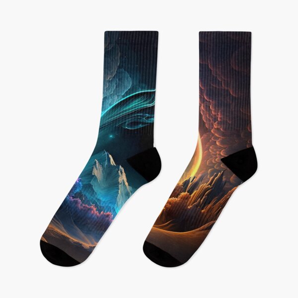Item preview, Fantasy Landscape Art, Black Hole Peaks designed and sold by Fantasy Masterpiece.