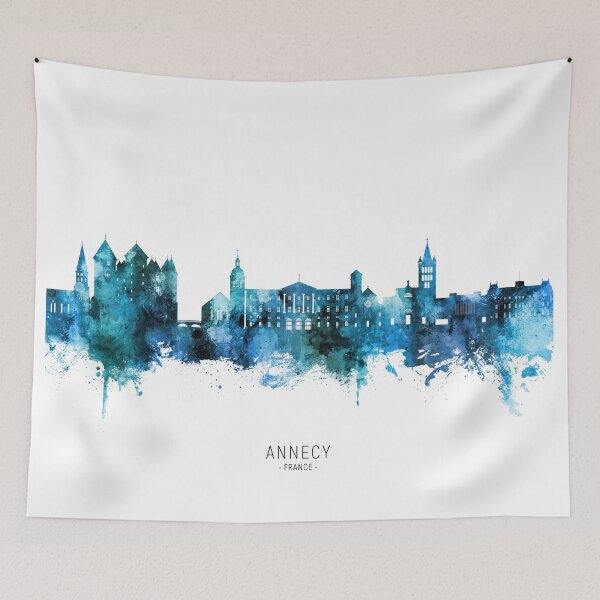 Item preview, Annecy France Skyline designed and sold by ArtPrints.