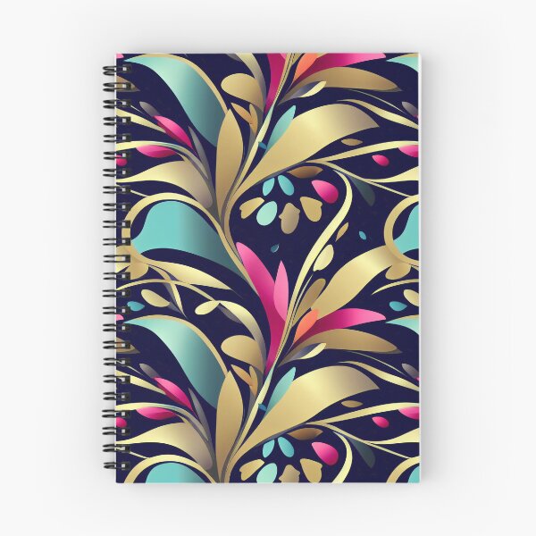Item preview, Dark bright colorful leaves pattern black backgound designed and sold by YeKnot.