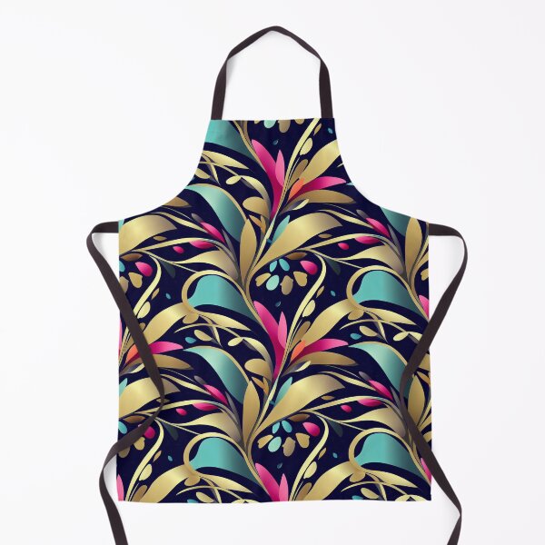 Item preview, Dark bright colorful leaves pattern black backgound designed and sold by YeKnot.