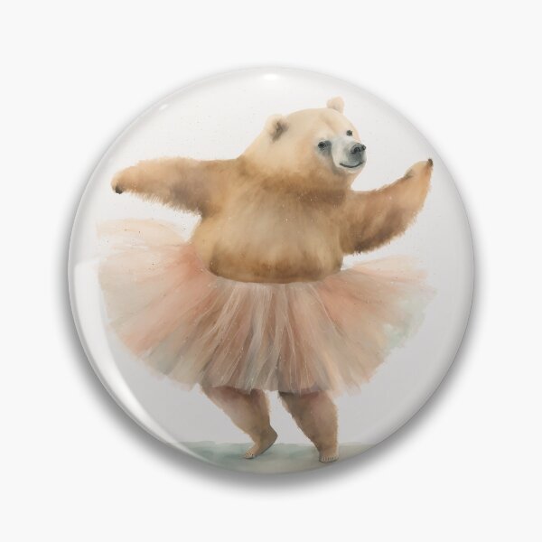 Item preview, Watercolor funny animals - a bear in a tutu ballet dancing designed and sold by Garland05.
