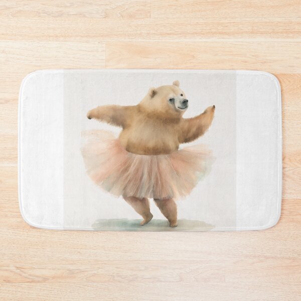 Item preview, Watercolor funny animals - a bear in a tutu ballet dancing designed and sold by Garland05.