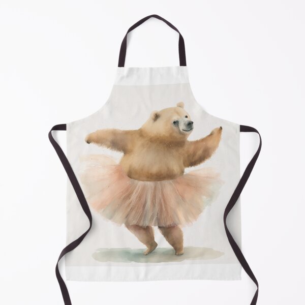 Item preview, Watercolor funny animals - a bear in a tutu ballet dancing designed and sold by Garland05.