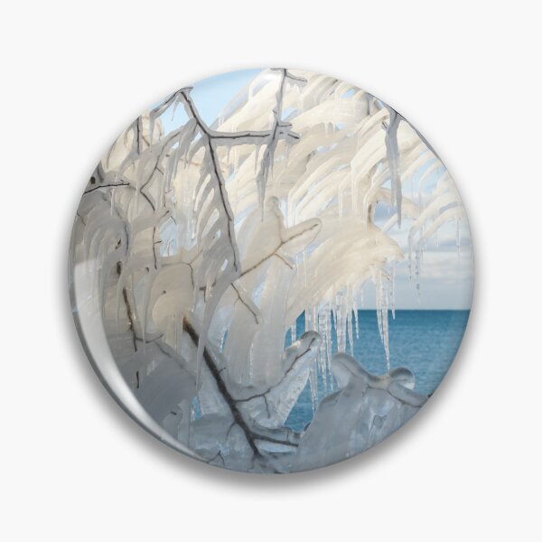 Item preview, Intricate Ice Curtains Framing the Lakeview designed and sold by Georgia Mizuleva.