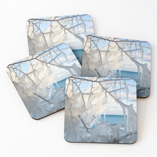 Item preview, Intricate Ice Curtains Framing the Lakeview designed and sold by Georgia Mizuleva.