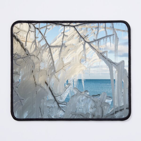 Item preview, Intricate Ice Curtains Framing the Lakeview designed and sold by Georgia Mizuleva.