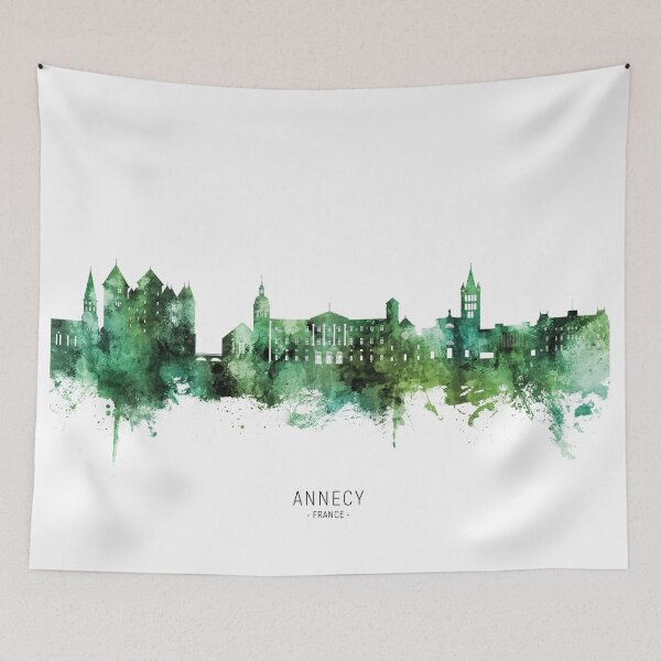 Item preview, Annecy France Skyline designed and sold by ArtPrints.