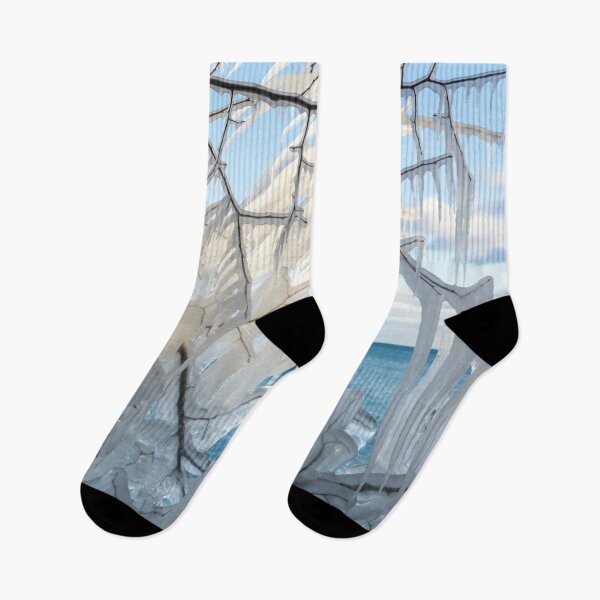 Item preview, Intricate Ice Curtains Framing the Lakeview designed and sold by Georgia Mizuleva.