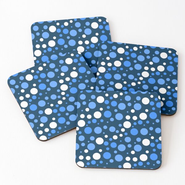 Item preview, Cute Bubble Wave River pattern Blue Colors and White designed and sold by RiciPaneto.