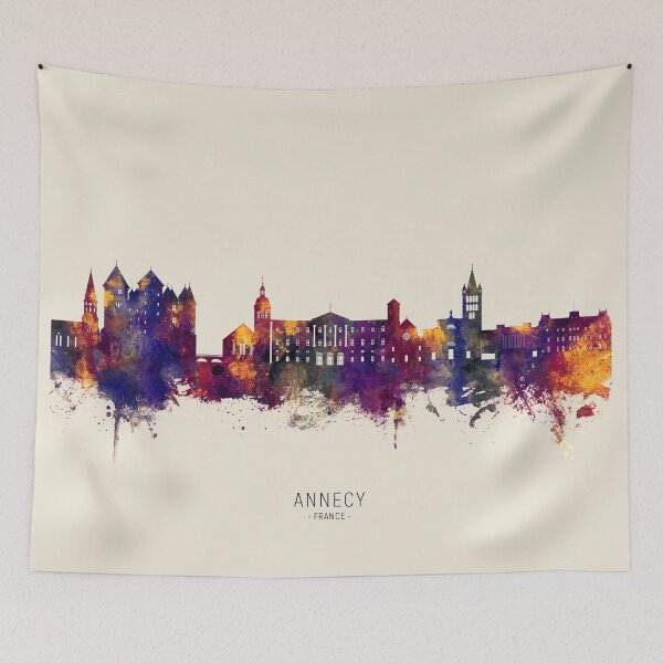 Item preview, Annecy France Skyline designed and sold by ArtPrints.