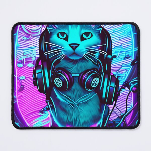 Item preview, Cybercat DJ designed and sold by urbsrepublic.