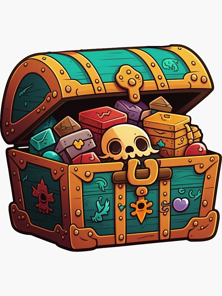treasure chest' Sticker