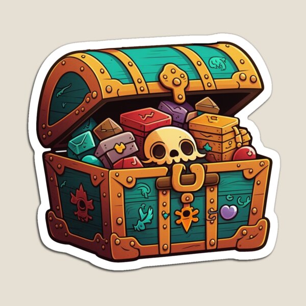 Item preview, Pirate Treasure Chest  designed and sold by amtstickers.