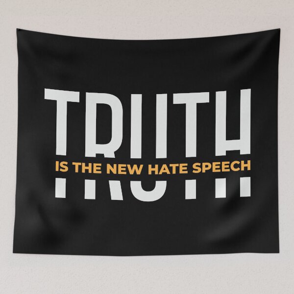 Item preview, Truth Is The New Hate Speech | Split Text Design designed and sold by CatsCrew.