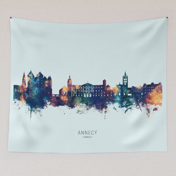 Item preview, Annecy France Skyline designed and sold by ArtPrints.