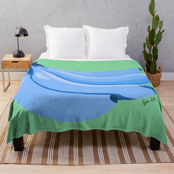 Item preview, Bananas artwork blue- green background designed and sold by Studio Lydia Lovely.