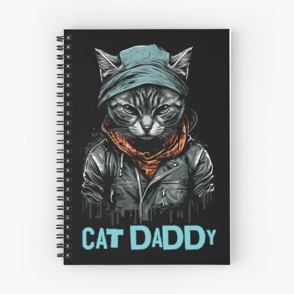 Item preview, Cat Daddy Black Cat Vintage Eighties Style Cat Retro Gift designed and sold by InkyGenies.