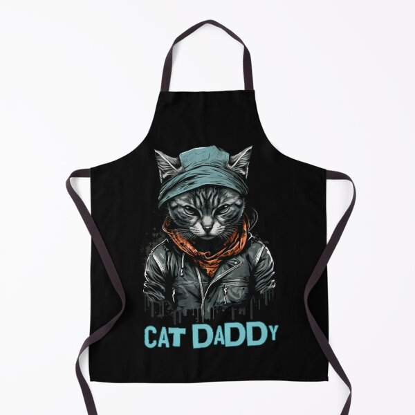 Item preview, Cat Daddy Black Cat Vintage Eighties Style Cat Retro Gift designed and sold by InkyGenies.