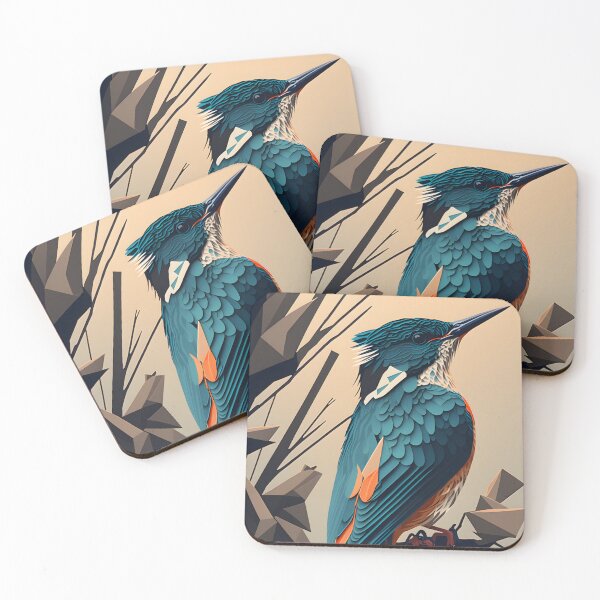Item preview, blue bird abstract illustration designed and sold by R&B Art and design.