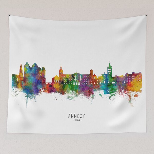 Item preview, Annecy France Skyline designed and sold by ArtPrints.
