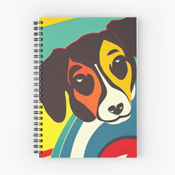 Item preview, Front Dog version 3 Minimalist Abstract Geometric Shapes Retro High Quality Art Print designed and sold by PaperMagus.